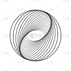 线条艺术名片与黑线艺术标志圆框。 时尚的例证。 孤立的矢量设计。 手绘一套。 商业概念。 设计模板。