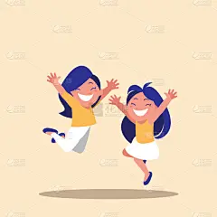 可爱的,性格,女孩,头像,分离着色,愉悦,浪漫,图像,庆祝,设计