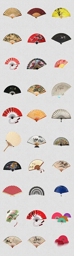 中国风古典古风扇子海报素材背景图片PNG