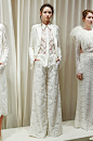 Lace pant suit from Houghton Bride, 2013