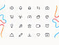 Jumprope App Iconography consistent brand system icon set line iconset iconography icons app jumprope