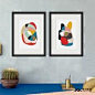 抽象色块 简约现代抽象装饰画欧式客厅沙发背景墙画餐厅挂画壁画