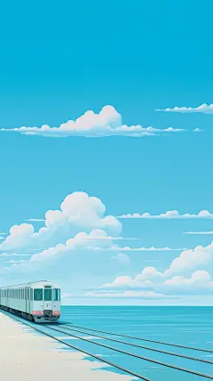4k超清无水印壁纸｜宫崎骏壁纸｜海上列车_6_P
