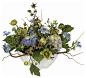 Nearly Natural Hydrangea Centerpiece traditional-artificial-flowers-plants-and-trees