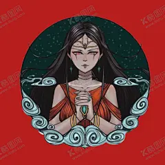 处女座 【酷图网】手绘十二星座,十二星座素材,十二星座,十二星座元素,星座