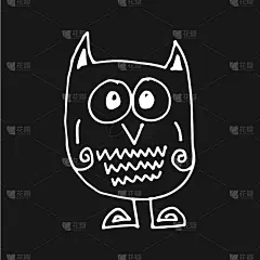 猫头鹰手绘插画设计