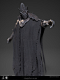 Nazgul - Isildur, Kristian Bourdage : This is Isildur, probably my favorite Nazgul to work on.  I was responsible for the entire character, sculpted in Zbrush, textured in Substance Painter and in game mesh created in 3DS Max.

Concept by Eric Kohler
Robe