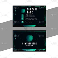 物流贺卡模板矢量设计，企业贺卡模板设计，双面创意贺卡模板。双面现代名片