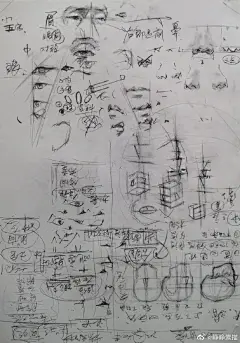 #素描# 
早！这是我的武林秘籍，大家帮我想个名字。 ​​​​