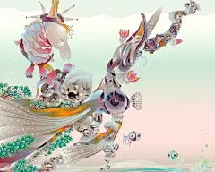 香港floship海底世界插画作品-海底世界插画