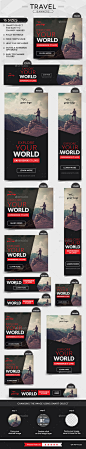 Travel Banners - Banners & Ads Web Elements