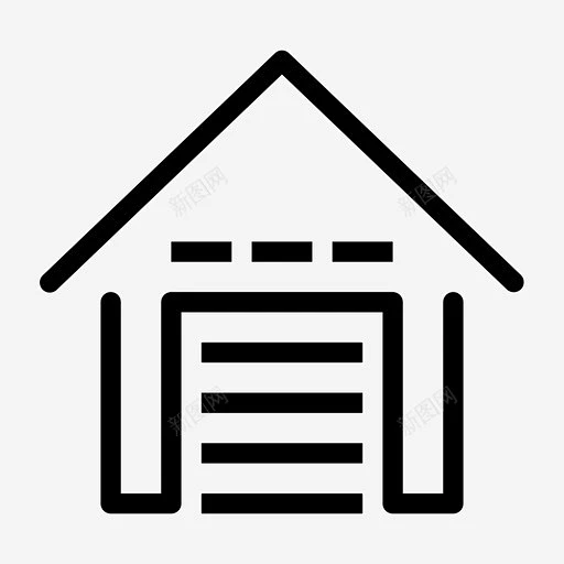 仓库住宅物业图标高清素材 2000个简单线条图标 仓库 住宅 房地产 物业 icon 标识 标志 UI图标 设计图片 免费下载-花瓣网