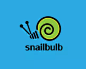 蜗牛元素的Logo设计