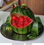 其中包括图片：Carved Watermelon Frog Watermelon Stock Photo 446044087 | Shutterstock