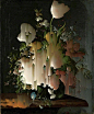 英国伦敦画家 Gordon Cheung（1975 —） 一组风格化效果的古典花卉油画 ​​​​