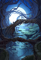 mysterious forest : fairy tale
