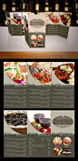 Italian-American Food Menu Trifold Brochure - Food Menus Print Templates