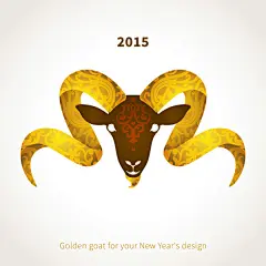 2015年金色羊头