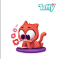 #dmnart #stickers #taffycat #cat #cute #cartoon #imessage  my new sticker pack on the new Appstore for iMessage^_^ буду выкладывать по 2 в день чтоб не спамить. В первом паке 30 картинок 