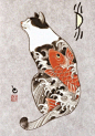 #色彩# 纹身猫｜日本艺术家 Kazuaki Horitomo