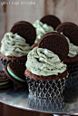 Mint Oreo Cupcake