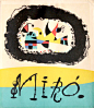 "Joan Miro par Jacques Prevert, couverture", Lithograph, 9 1/8" x 8"