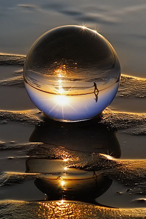 reflected beach
