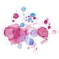 【素材】水彩喷墨、png格式