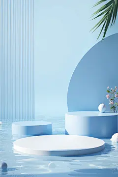 电商展台C4D简约高级