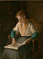 威廉·莫里斯亨特女孩读1853 |阅读艺术 #油画#