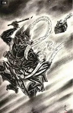 {日本浮世绘纹身}一些关于鬼怪的手稿