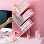 Pink Wooden Table Bookshelf – juwas.com online store