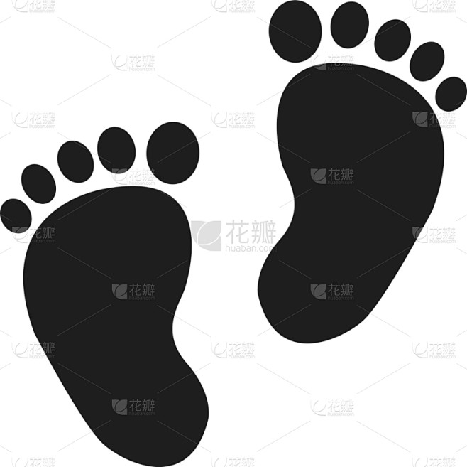脚印,计算机图标,人,概念,矢量,儿童,标志,墨水,赤脚,剪影