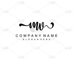 MV初始标识的初始签名、化妆、婚礼、时尚、团队、豪华标识