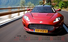 精美汽车2010年10月宽月历壁纸桌面壁纸3