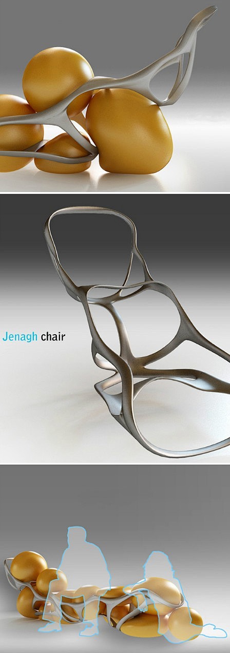 #创意设计#一款名为Jenagh的椅子，...