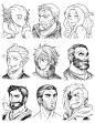 Better Drawing 20th batch of headshot commissions. This time with overload of bearded badasses :3 I'm changing the format of headshots from 15 to 9 per page from now on for better composition. More info on heads ... -