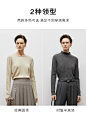MM麦檬23年新款秋冬时尚百搭套头羊绒衫针织衫上衣女5EA934351-tmall.com天猫