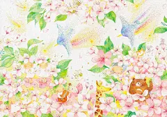 #水彩插画##小清新##治愈系#日本画师こばやしあや-插画作品 (2)