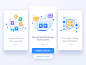Guide Page 002 wallet blockchain guidepage design blue hiwow ui illustration
