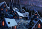 winter village by ~MBato on deviantART