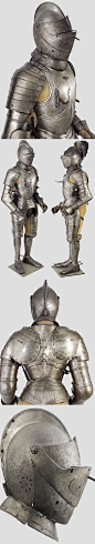 A full suit of armour, Europe, 16th century.