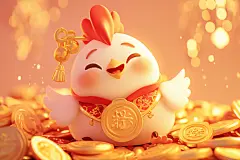 十二生肖卡通鸡设计素材