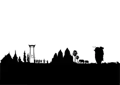 清新风手绘卡通风景插画