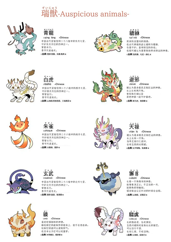 中国瑞兽～～-花瓣网