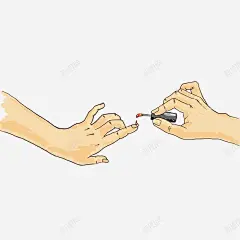 卡通美甲插画 设计图片 免费下载 页面网页 平面电商 创意素材