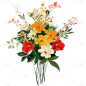 植物通用插画花束元素素材
