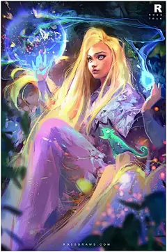 【插画师作品】第85期：美国92后插画师 Ross Tran 的女性插画作品 （竟然有古风）