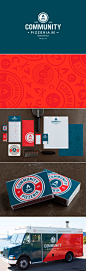 identity / community pizzeria | #stationary #corporate #design #corporatedesign #identity #branding #marketing < repinned by www.BlickeDeeler.de | Take a look at www.LogoGestaltung-Hamburg.de