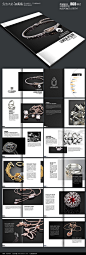 高端黑色珠宝宣传画册设计模版PSD素材下载_企业画册|宣传画册设计图片
